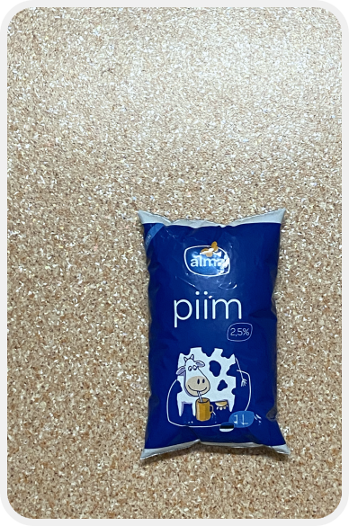Milk on ground